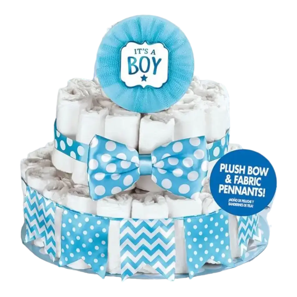 kit décoration gâteau pour Baby Shower Garçon (4 pièces) 