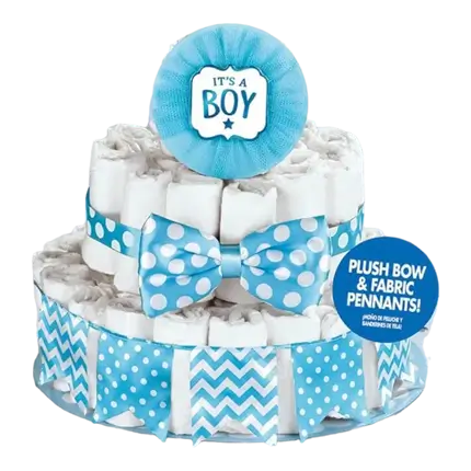 kit décoration gâteau pour Baby Shower Garçon (4 pièces)