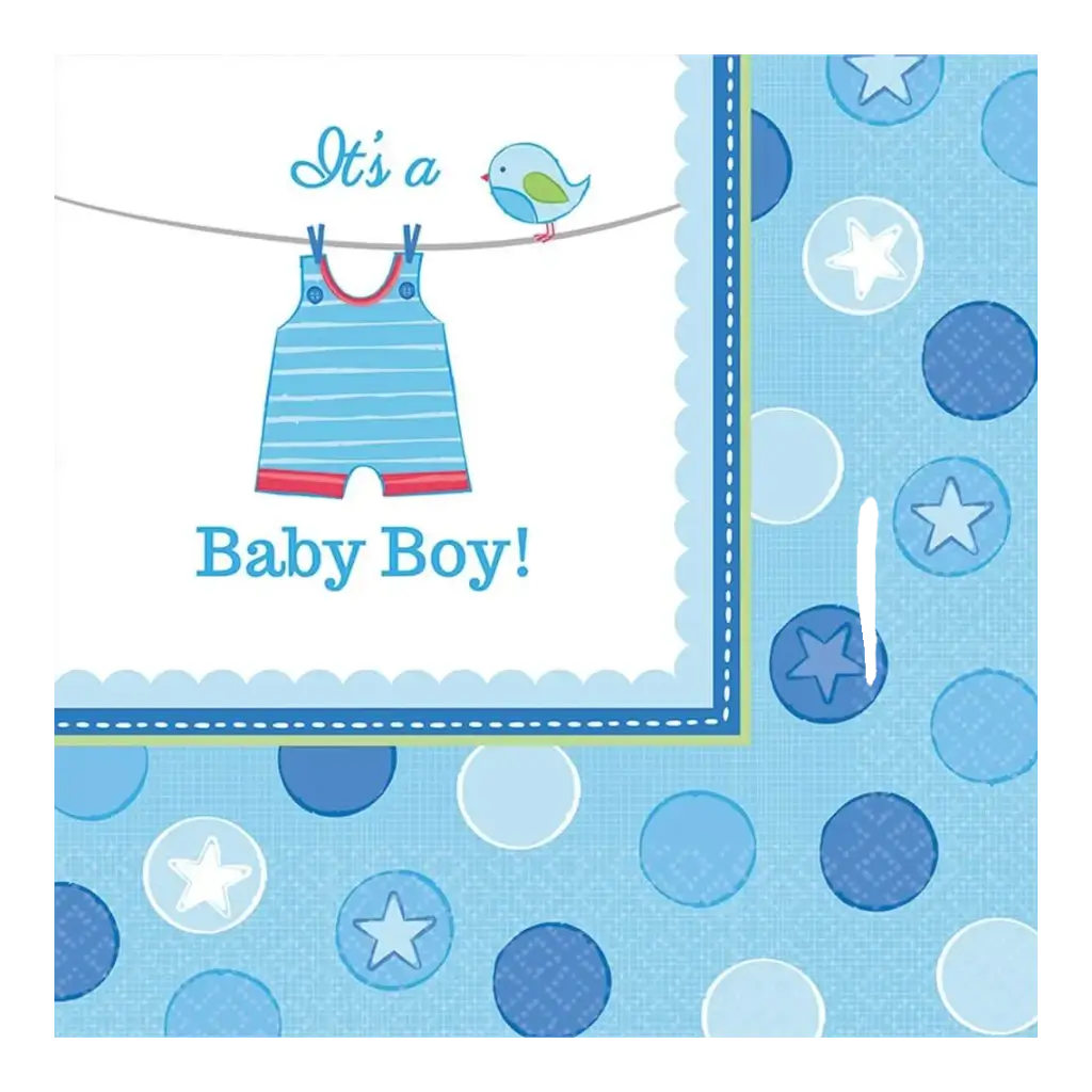Serviette It&#39;s a Boy (lot de 16)