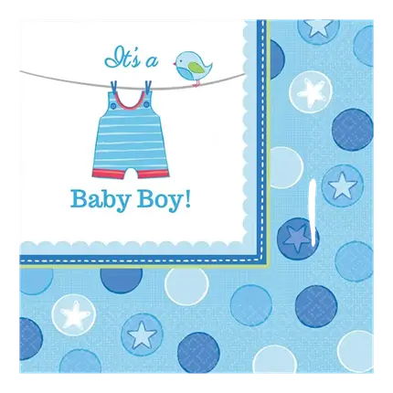 Serviette It's a Boy (lot de 16)