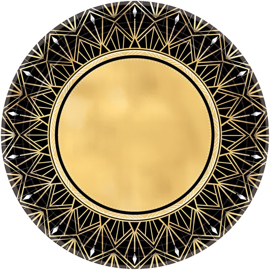 Assiette en papier Gatsby ø18cm (Lot de 8)