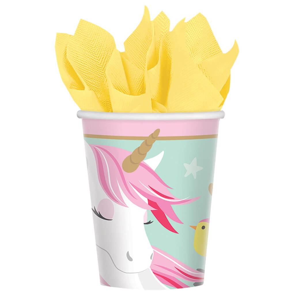 Gobelet en papier Licorne Magique (Lot de 8) 