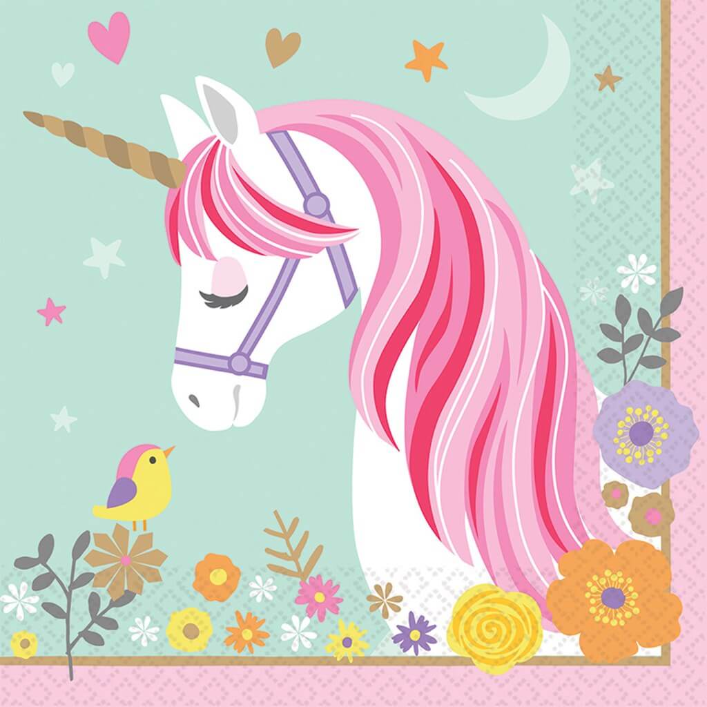 Serviette en papier Licorne magique
