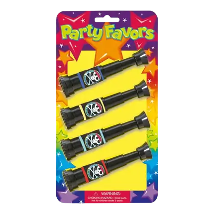 Télescope de Pirate en plastique (Lot de 4) 