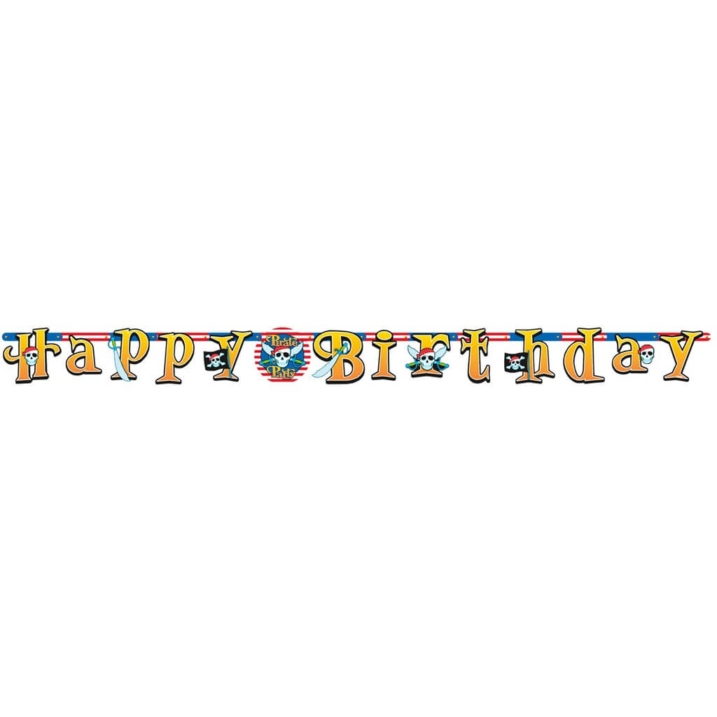 Guirlande Happy Birthday Pirate 210x18cm 