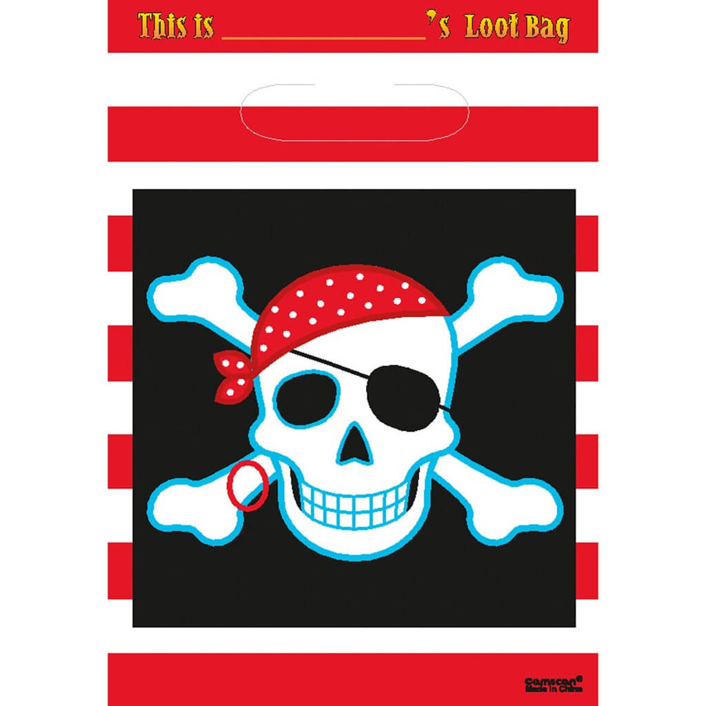 Sac cadeaux Pirate 16,5x25cm