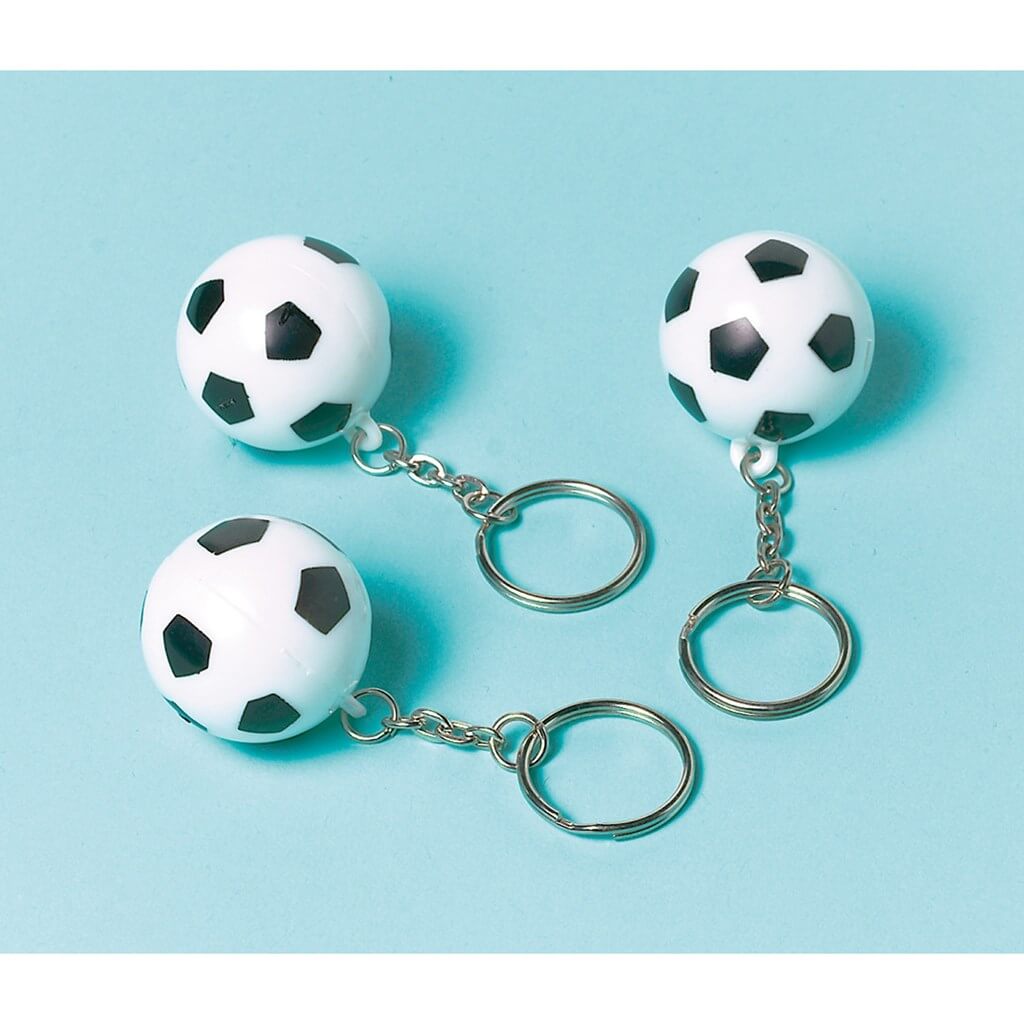 12 Porte Clefs Ballon De Foot O3cm Anniversaire Foot Sur Sparklers Club