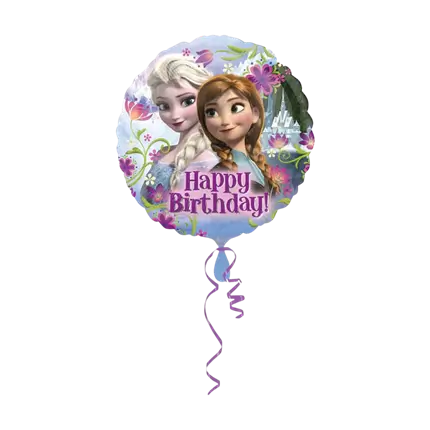 Ballon happy Birthday Reine des Neiges ø43cm