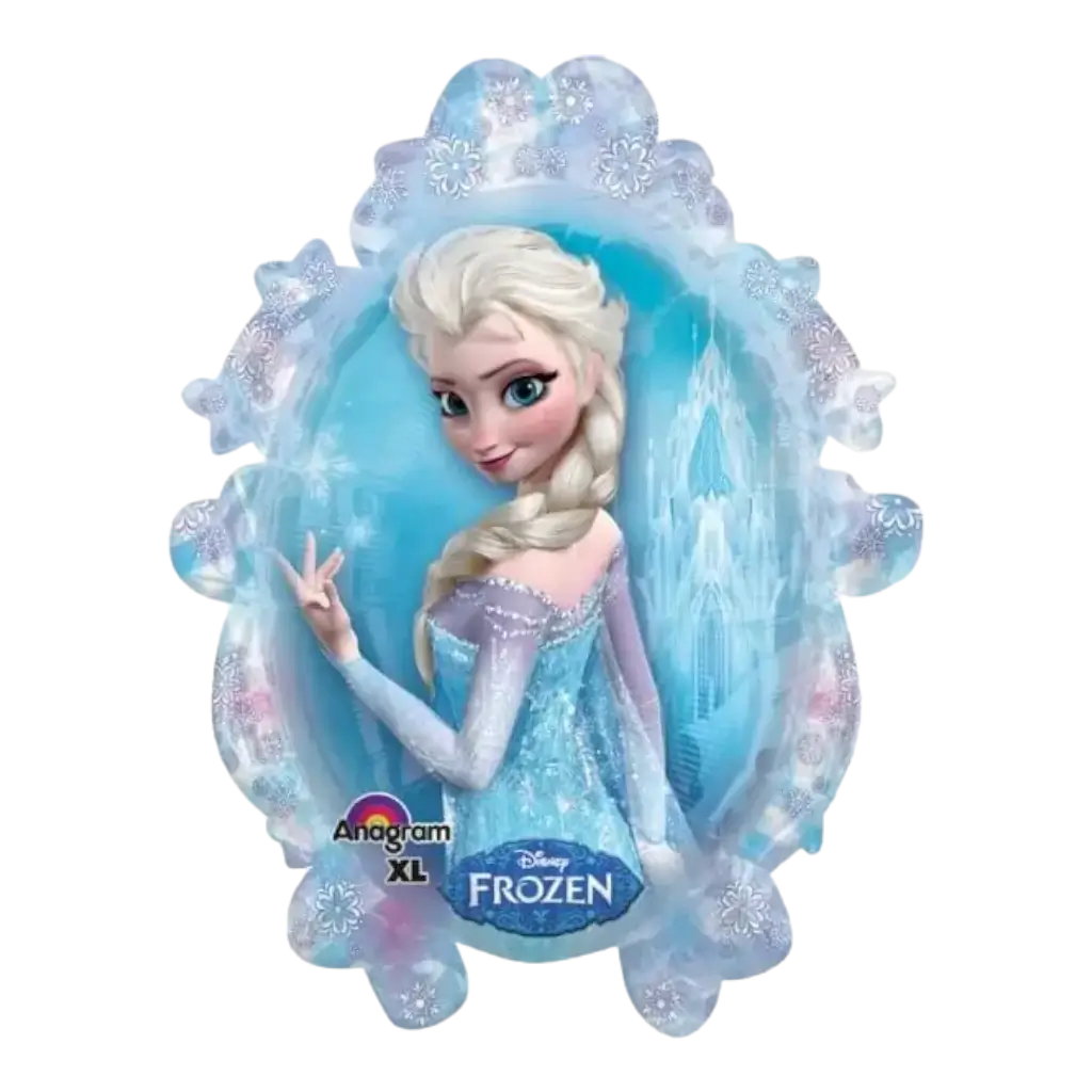 Ballon aluminium Reine des neiges forme miroir 