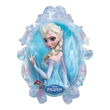 Ballon aluminium Reine des neiges forme miroir 