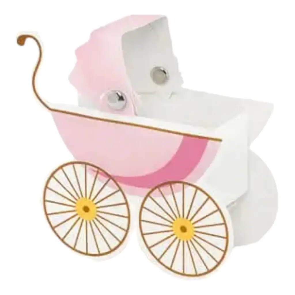 Boîte Landau en papier It&#39;s a Girl (10 pièces)