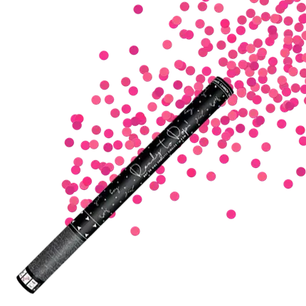 Canon à confettis Géant Gender Reveal Rose