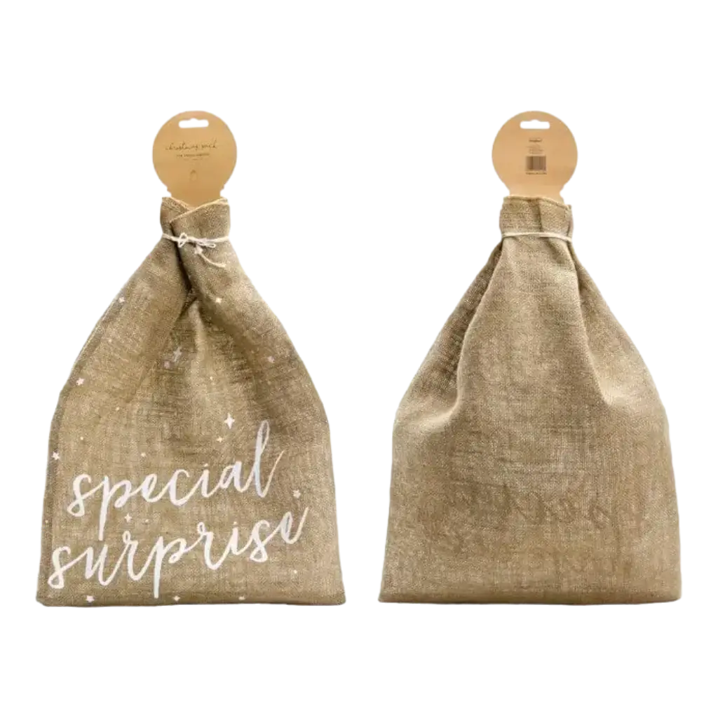 Sac en toile de jute naturelle Special Surprise 