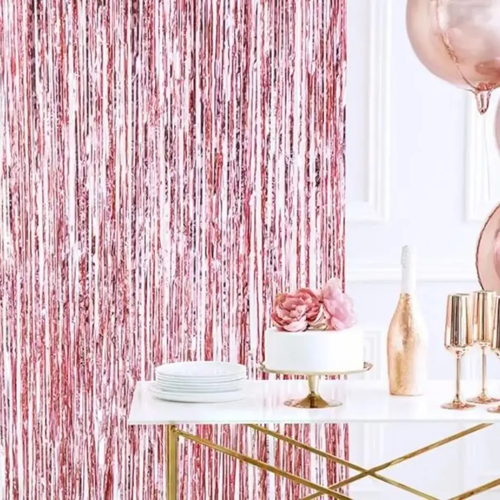 Rideau scintillant Rose Gold - 90x250cm