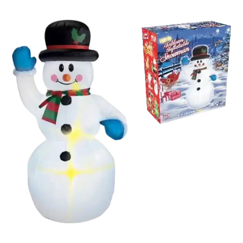  Bonhomme de Neige gonflable et lumineux 150cm