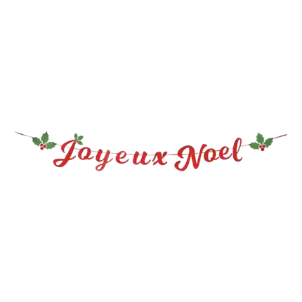 Guirlande Joyeux Noël Rouge