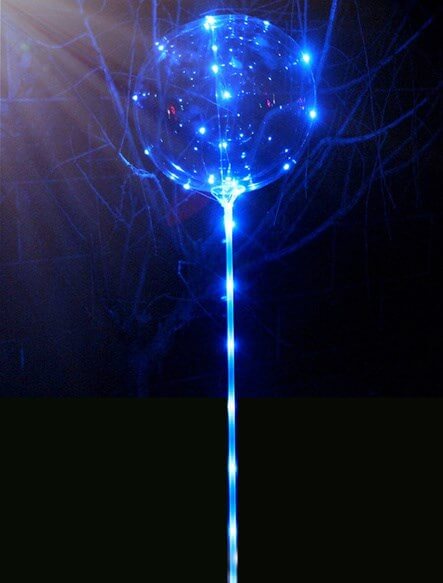 Ballon bulle LED lumineux Bleu