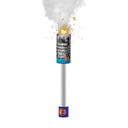 FUMIGENE FLAMBEAU OLYMPE ® CRÉPITANT BLANC