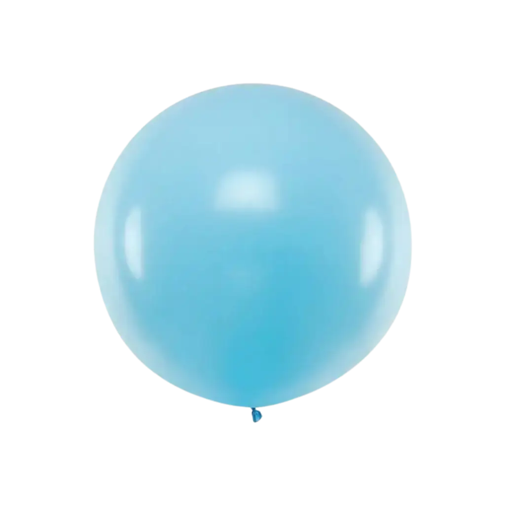 Ballon Géant rond Bleu clair Pastel ø100cm