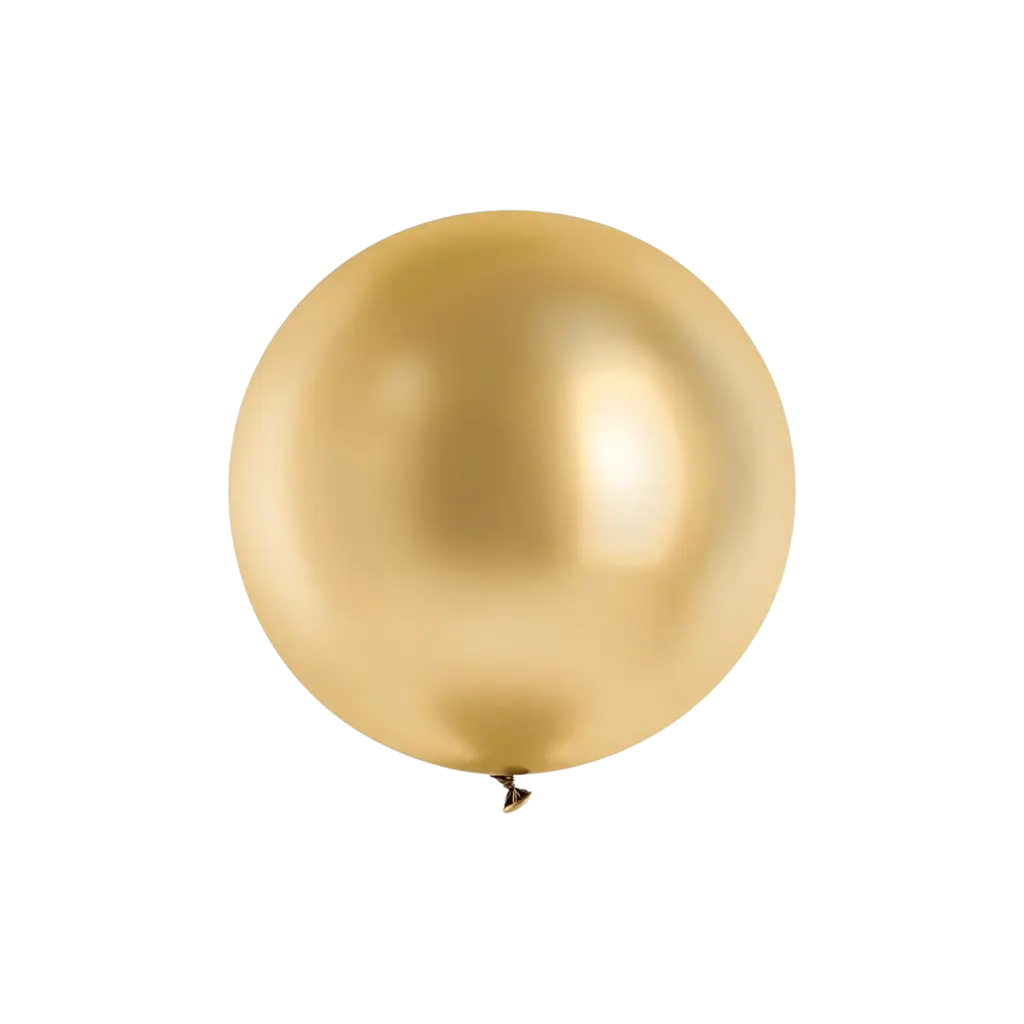 Ballon Rond Or Métallique ø60cm