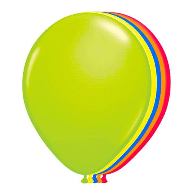 Lot de 10 Ballons Néon Fluorescents Multicolores