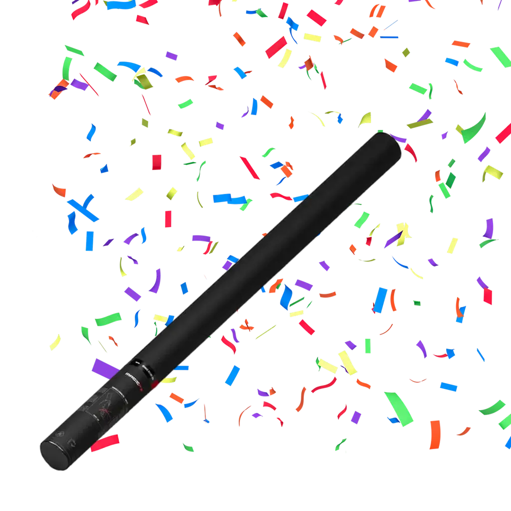 Canon à confettis manuel multi 100% Biodégradable 80cm