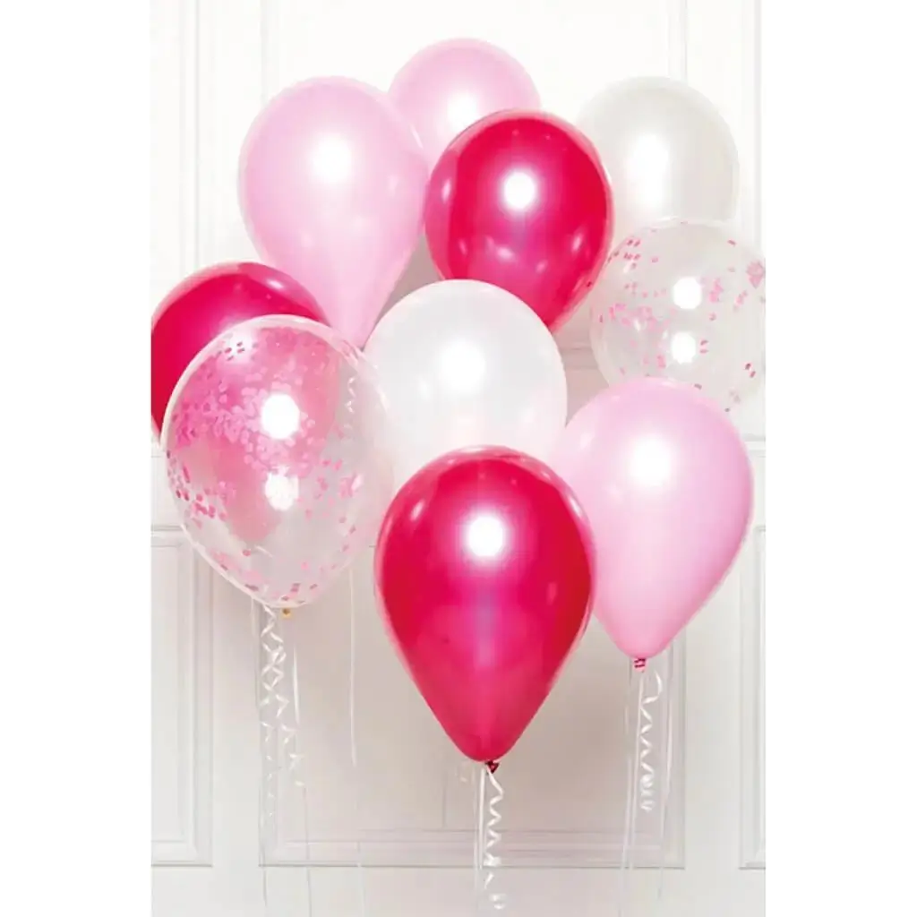 Bouquet de 10 ballons Thème Rose