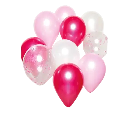 Bouquet de 10 ballons Thème Rose