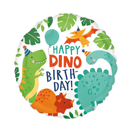 Ballon Dinosaure Happy Birthday 