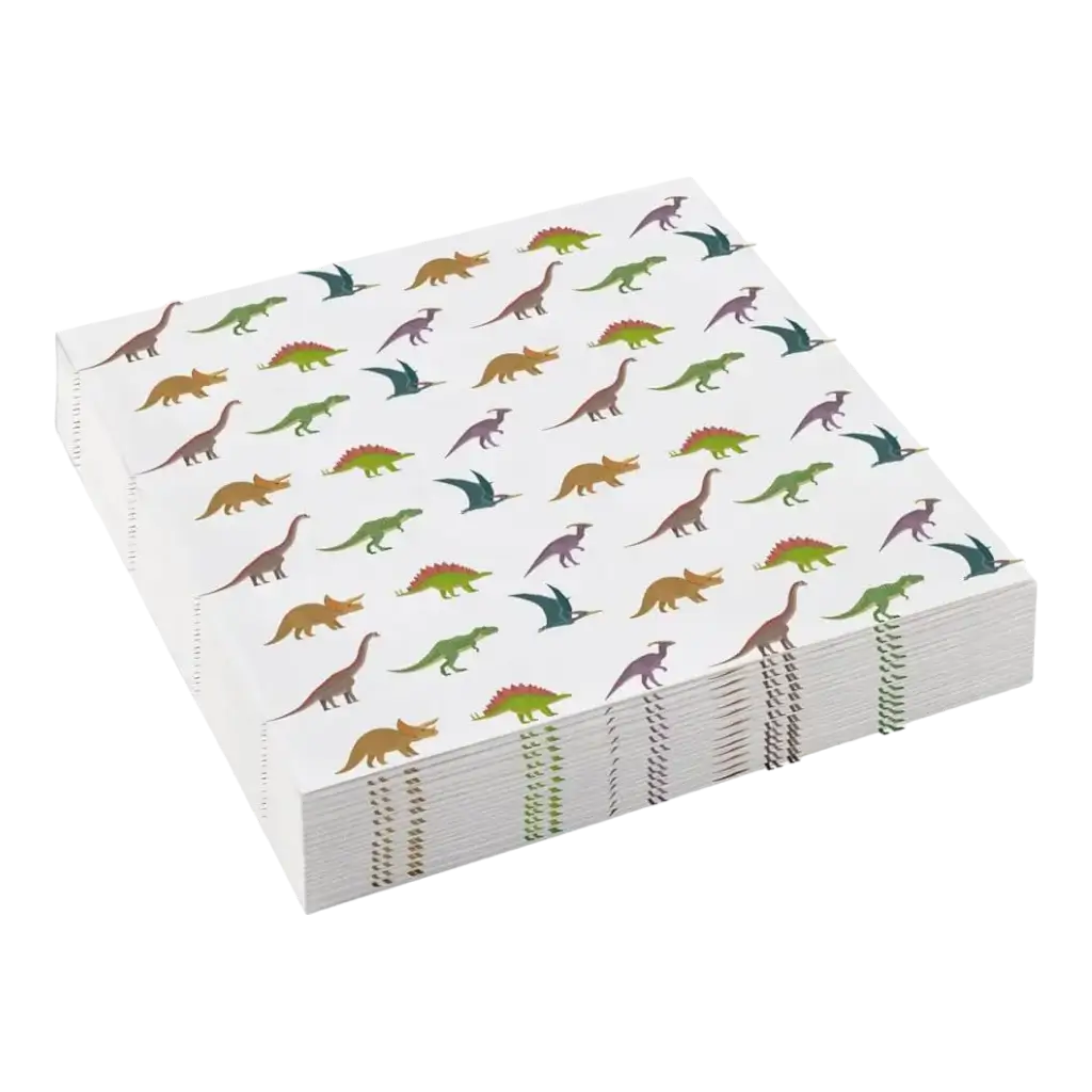 Serviette en papier Happy Dinosaure (Lot de 20) 