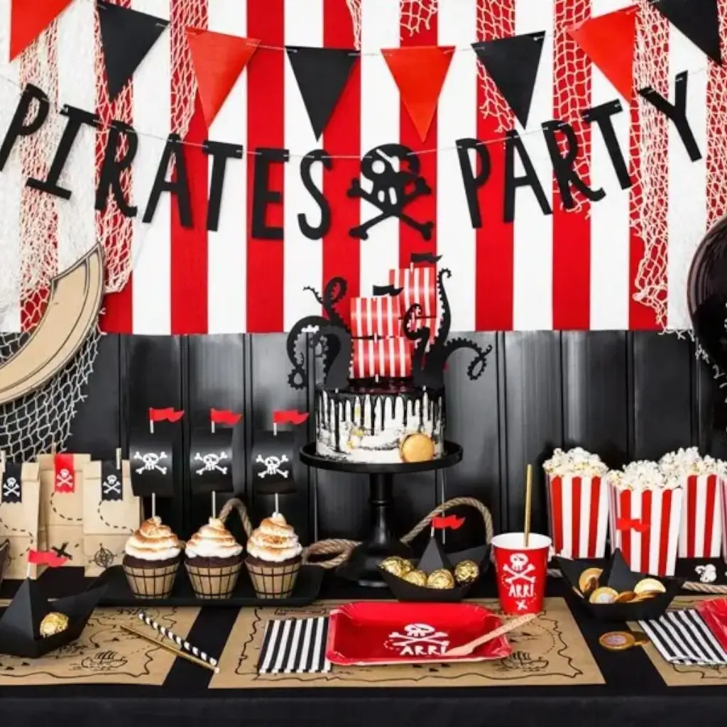 Assiettes en papier Pirate Party (Lot de 6)