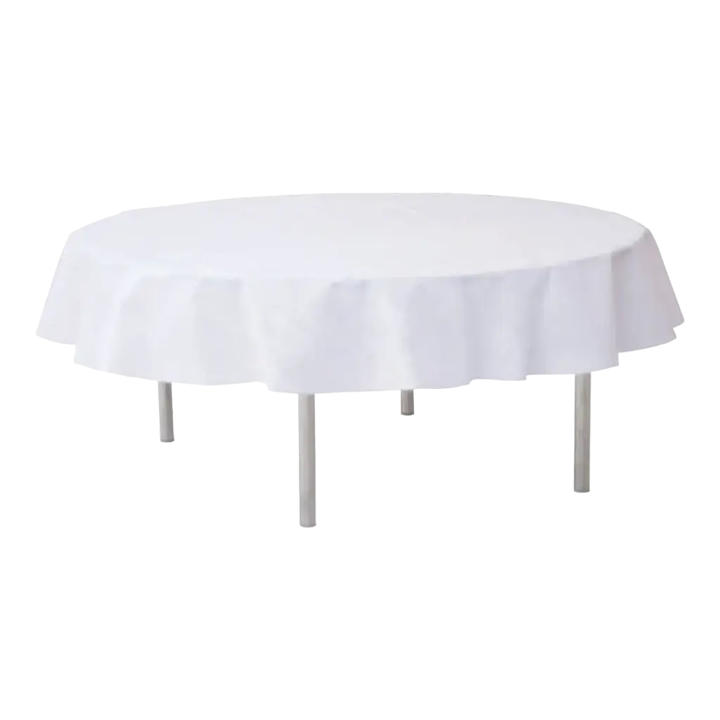 Nappe ronde intissée blanche ø240cm 