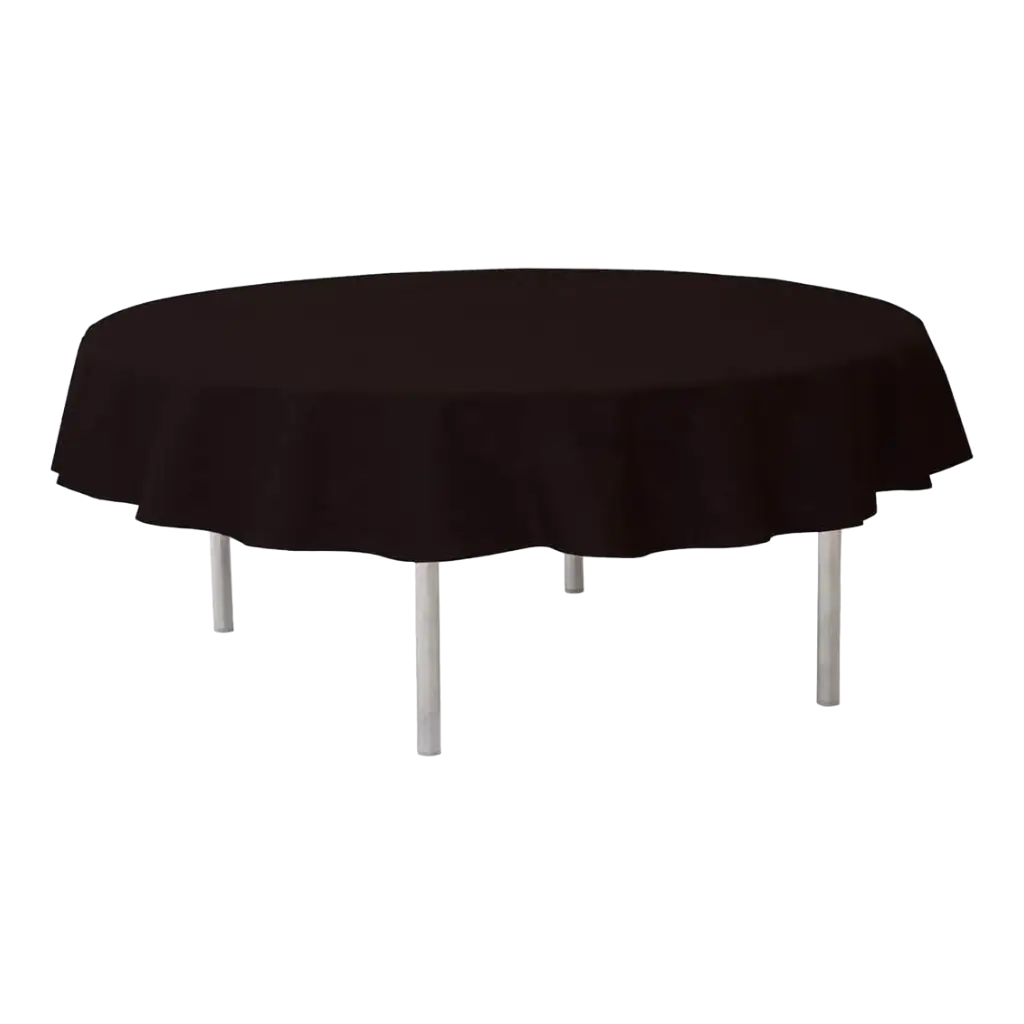 Nappe ronde intissée noire ø240cm 