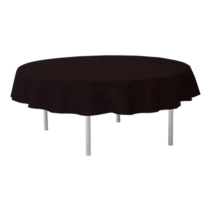 Nappe ronde intissée noire ø240cm
