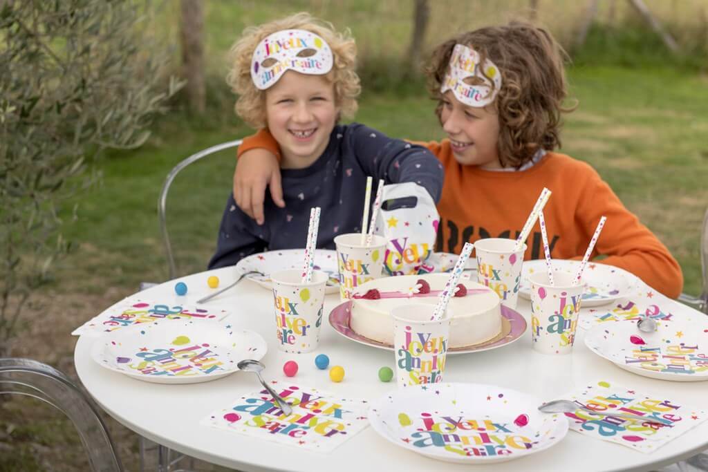 Gobelet Joyeux Anniversaire Multicolore (lot de 10)