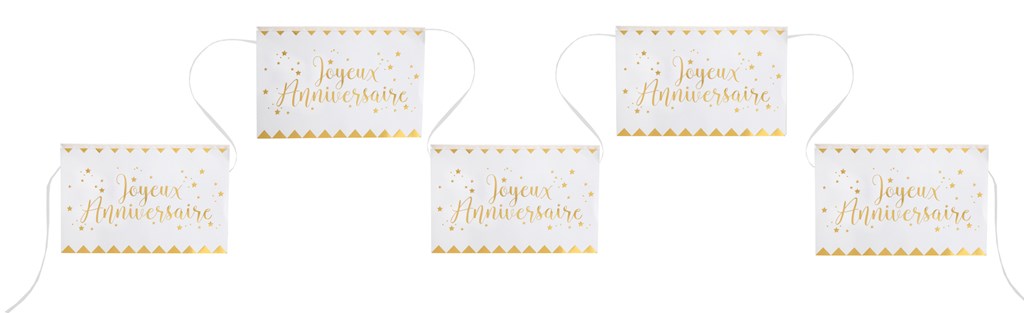 Guirlande Fanions Joyeux Anniversaire Blanc Or Guirlandes Anniversaire Sur Sparklers Club Guirlande Fanions Joyeux Anniversaire Blanc Or Guirlandes Anniversaire Sur Sparklers Club
