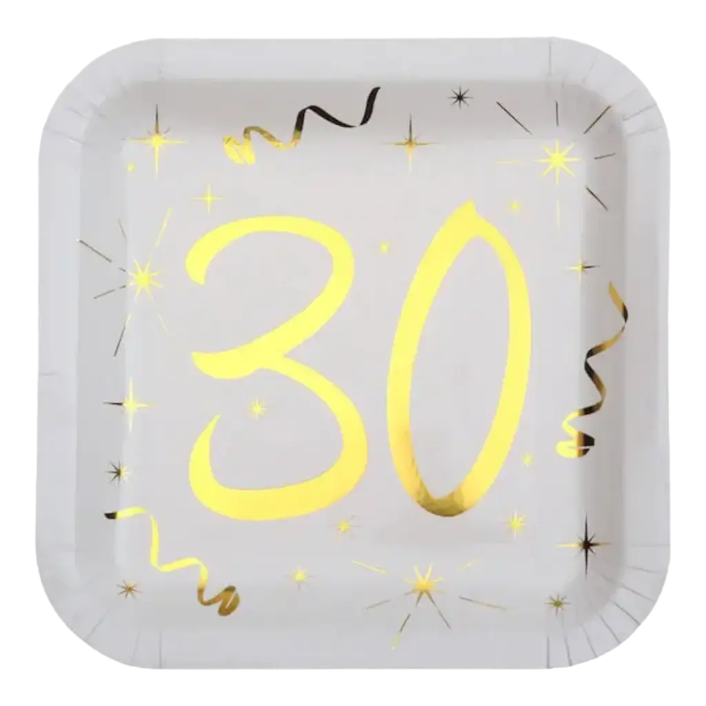 Pacchetto 30 anni oro e bianco - 20 persone : Compleanno 30 anni -  Sparklers Club
