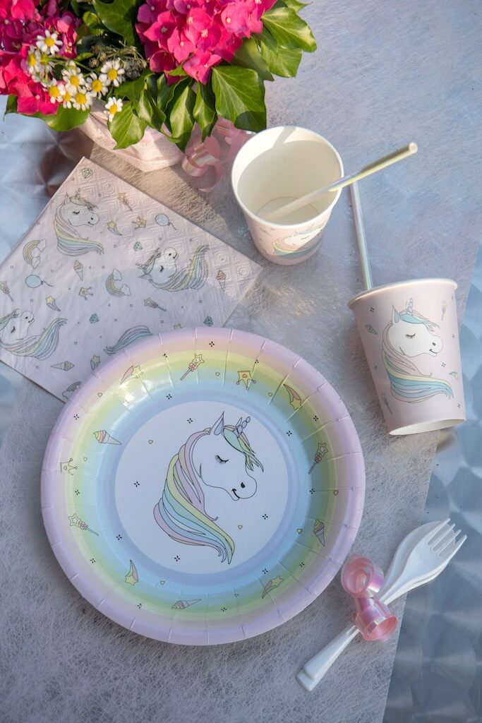 Gobelet Licorne Rose (Lot de 10)