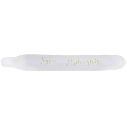 Ballon Bannière Blanc Joyeux Anniversaire