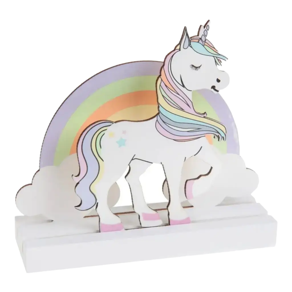 Centre de Table Licorne Rose 