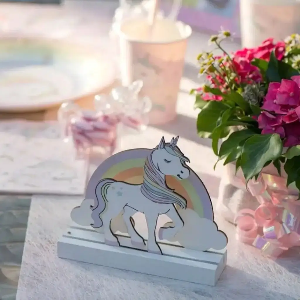 Centre de Table Licorne Rose 