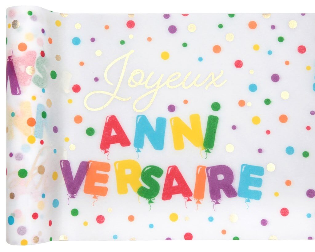Chemin De Table Joyeux Anniversaire Ballon 3 Metres Decorations Pour Table D Anniversaire Sur Sparklers Club Chemin De Table Joyeux Anniversaire Ballon 3 Metres Decorations Pour Table D Anniversaire Sur Sparklers Club