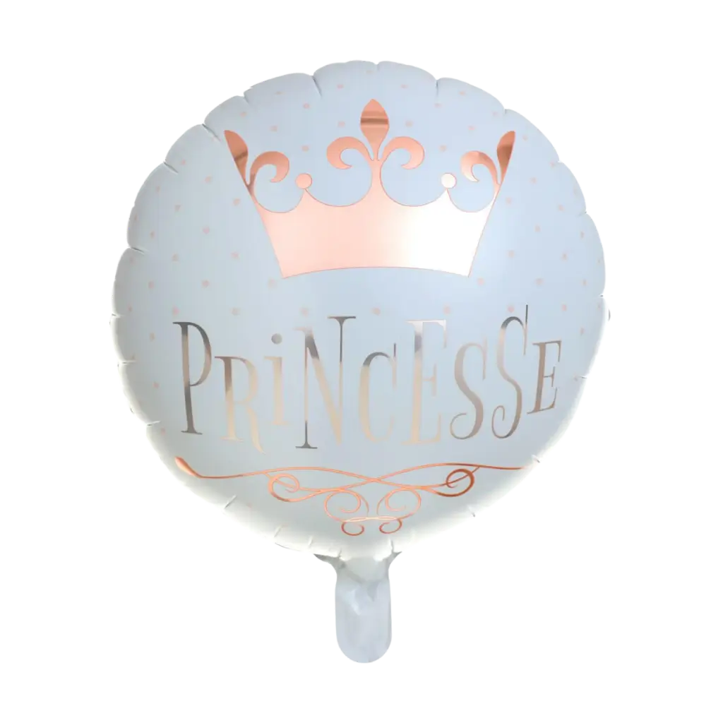 Ballon Princesse Or Rose ø 45cm