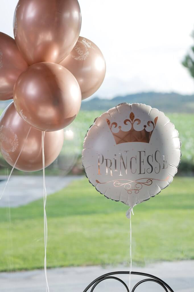 Ballon Princesse Or Rose ø 45cm