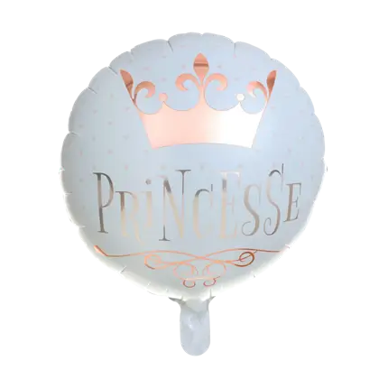 Ballon Princesse Or Rose ø 45cm