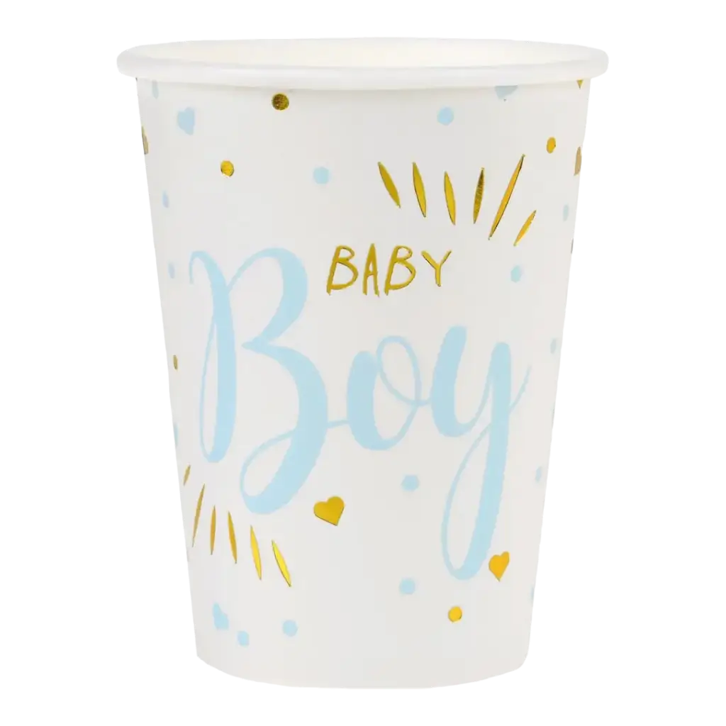 Gobelet Baby Shower Boy Bleu (lot de 10)