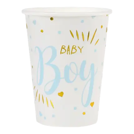 Gobelet Baby Shower Boy Bleu (lot de 10)