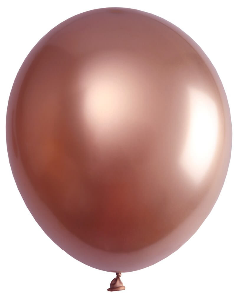 Ballon de Baudruche Biodégradabl Métallisé Or Rose (Lot de 6)
