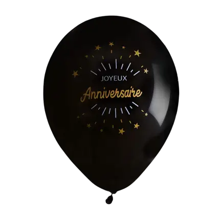 Ballon Anniversaire : Baudruche & Alu - Sparklers Club