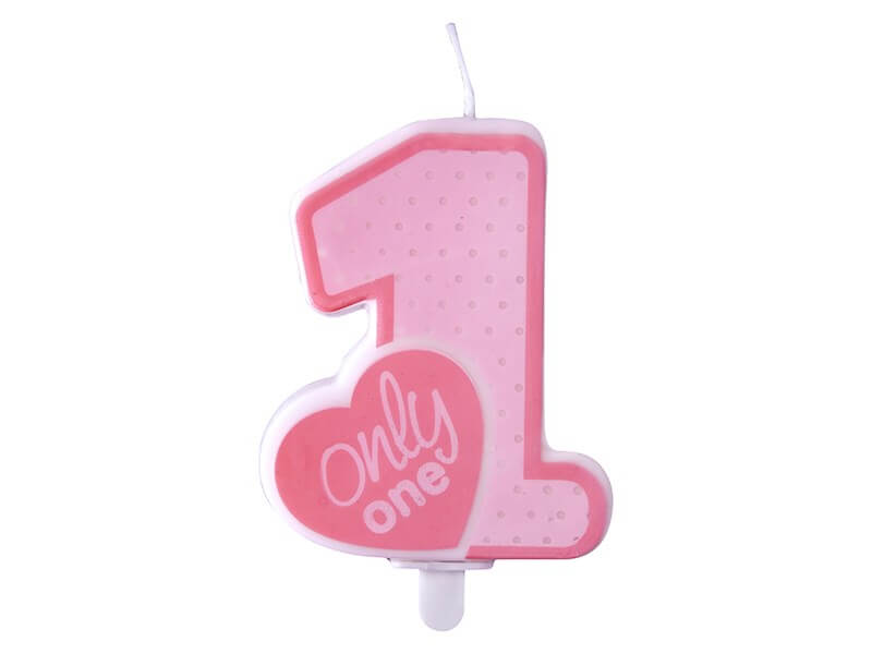 Bougie Anniversaire 1 an Only One Rose